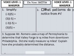 VOICE LEVEl 1 WHISPER 1 Simplify 35 35