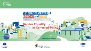 Gender Equality in Cohesion Policy Gender equality post