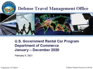 Defense Travel Management Office U S Government Rental