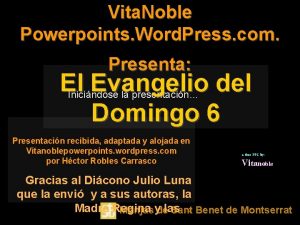 Vita Noble Powerpoints Word Press com Presenta El