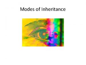 Modes of Inheritance Prefixes Suffixes and Vocabulary Karyotype