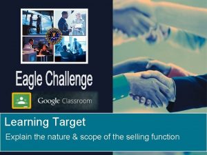 Learning Target Explain the nature scope of the