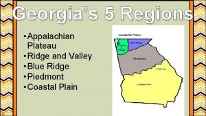 Georgias 5 Regions Appalachian Plateau Ridge and Valley