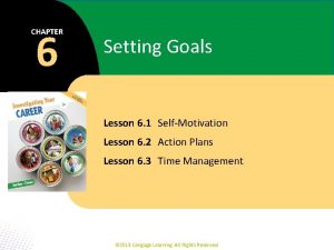 6 CHAPTER Setting Goals Lesson 6 1 SelfMotivation