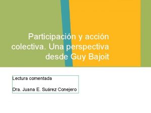 Participacin y accin colectiva Una perspectiva desde Guy