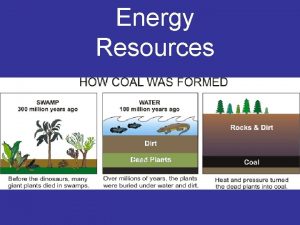 Energy Resources Coal Pros Cons Most abundant fossils