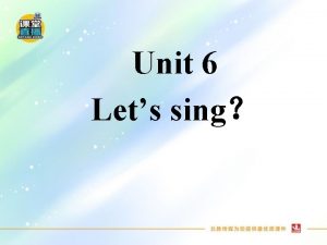 Unit 6 Lets sing swim Can you swim