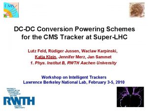 DCDC Conversion Powering Schemes for the CMS Tracker