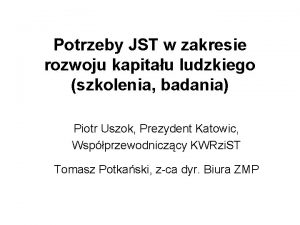 Potrzeby JST w zakresie rozwoju kapitau ludzkiego szkolenia