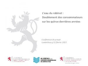 Leau du robinet Doublement des consommateurs sur les