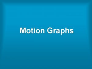 Motion Graphs Object at Rest The graph shows