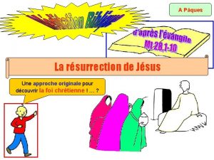 A Pques La rsurrection de Jsus Une approche