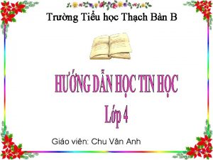 Trng Tiu hc Thch Bn B Gio vin