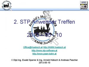 2 STP Anwender Treffen 2013 05 10 OfficeHuebsch
