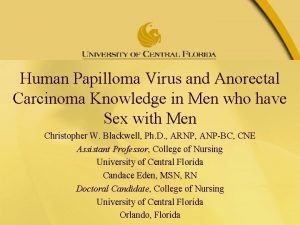 Human Papilloma Virus and Anorectal Carcinoma Knowledge in