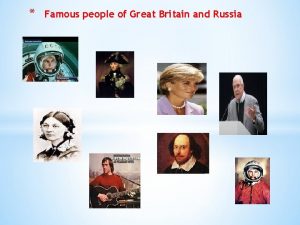 Famous people of Great Britain and Russia Horatio