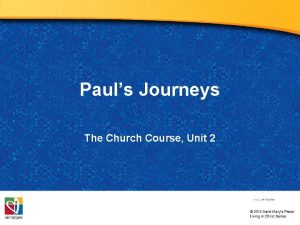 Pauls Journeys The Church Course Unit 2 Document