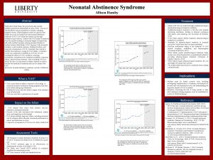 Neonatal Abstinence Syndrome Allison Hamby Abstract Treatment Within