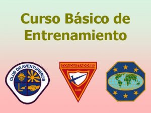 Curso Bsico de Entrenamiento Especialidades Qu es una