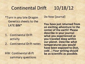 Continental Drift Turn in any late Dragon Genetics