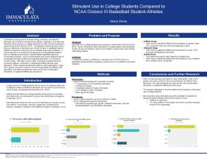 Stimulant Use in College Students Compared to NCAA