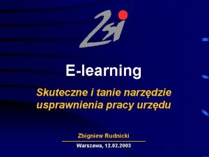 Elearning Skuteczne i tanie narzdzie usprawnienia pracy urzdu