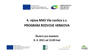 4 vzva MAS Via rustica z s PROGRAM