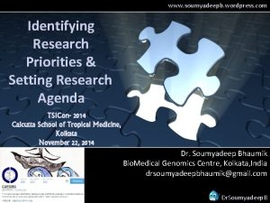 www soumyadeepb wordpress com Identifying Research Priorities Setting