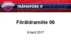 Frldramte 06 9 April 2017 Trnare Roland Lahti