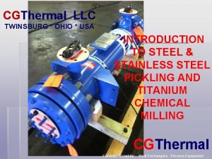 CGThermal LLC TWINSBURG OHIO USA INTRODUCTION TO STEEL
