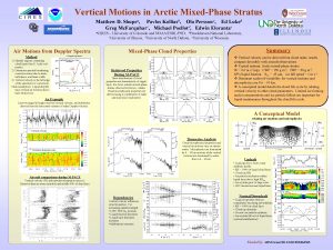 Vertical Motions in Arctic MixedPhase Stratus a Shupe