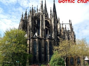 Gothic churc Origins The gothic style was introduced