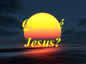 Quem Jesus Pergunta 01 Ao Jesus perguntar aos