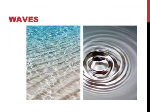 WAVES WAVES WAVES DESCRIBING WAVES Wavelength is the