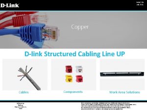 Retail File July 2021 Dlink Structured Cabling Line