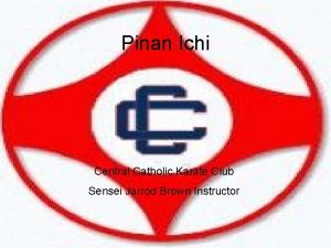 Pinan Ichi Central Catholic Karate Club Sensei Jarrod