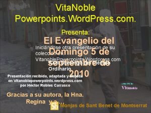 Vita Noble Powerpoints Word Press com Presenta El