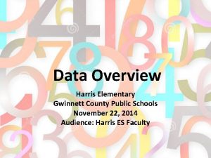 Data Overview Harris Elementary Gwinnett County Public Schools