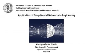 NATIONAL TECHNICAL UNIVESITY OF ATHENS Civil Engineering Department