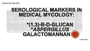 Journal Club April 2018 2 article review Introduction