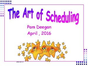 Pam Deegan April 2016 Steps to take to