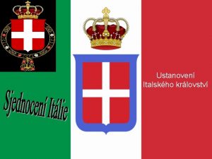 Ustanoven Italskho krlovstv Sjednocen Itlie n n n