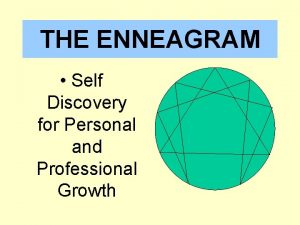 THE ENNEAGRAM Self Discovery for Personal and Professional