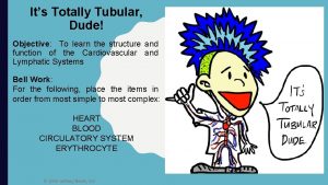 Its Totally Tubular Dude Objective To learn the