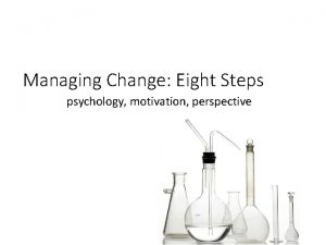 Managing Change Eight Steps psychology motivation perspective Perspective