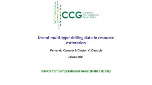 Use of multitype drilling data in resource estimation