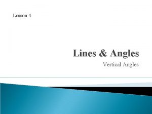 Lesson 4 Lines Angles Vertical Angles WarmUp 1