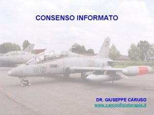 CONSENSO INFORMATO DR GIUSEPPE CARUSO www carusofisioterapia it