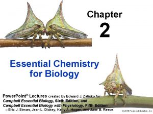 Chapter 2 Essential Chemistry for Biology Power Point