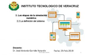 INSTITUTO TECNOLOGICO DE VERACRUZ 2 Las etapas de